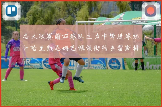 各大联赛前四球队主力中锋进球统计哈里凯恩姆巴佩领衔约克雷斯排名倒数第二